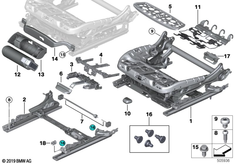 BMW 52107342006 SPACER CLIP