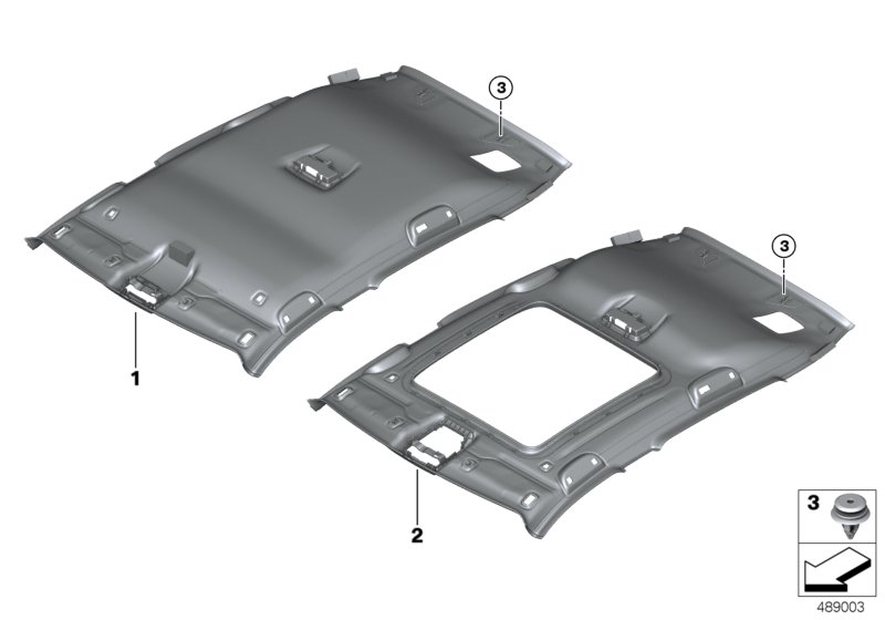 BMW 51447472077 HEADLINING