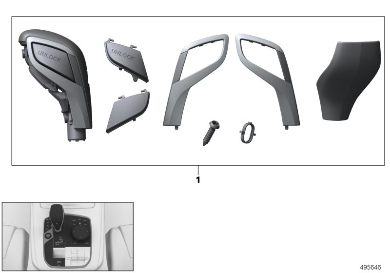 BMW 61319475055 Repair Kit Gearshift Lever K