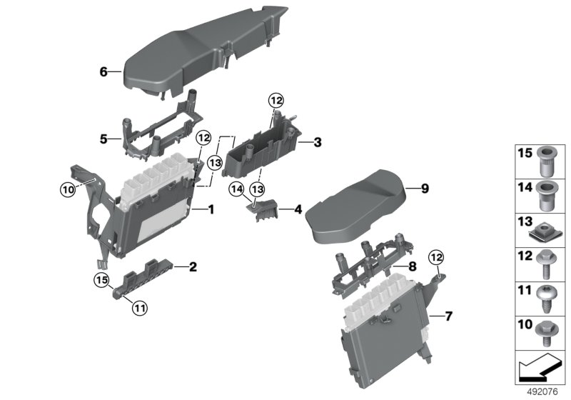 BMW 12907935548 INSTRUMENT CARRIER