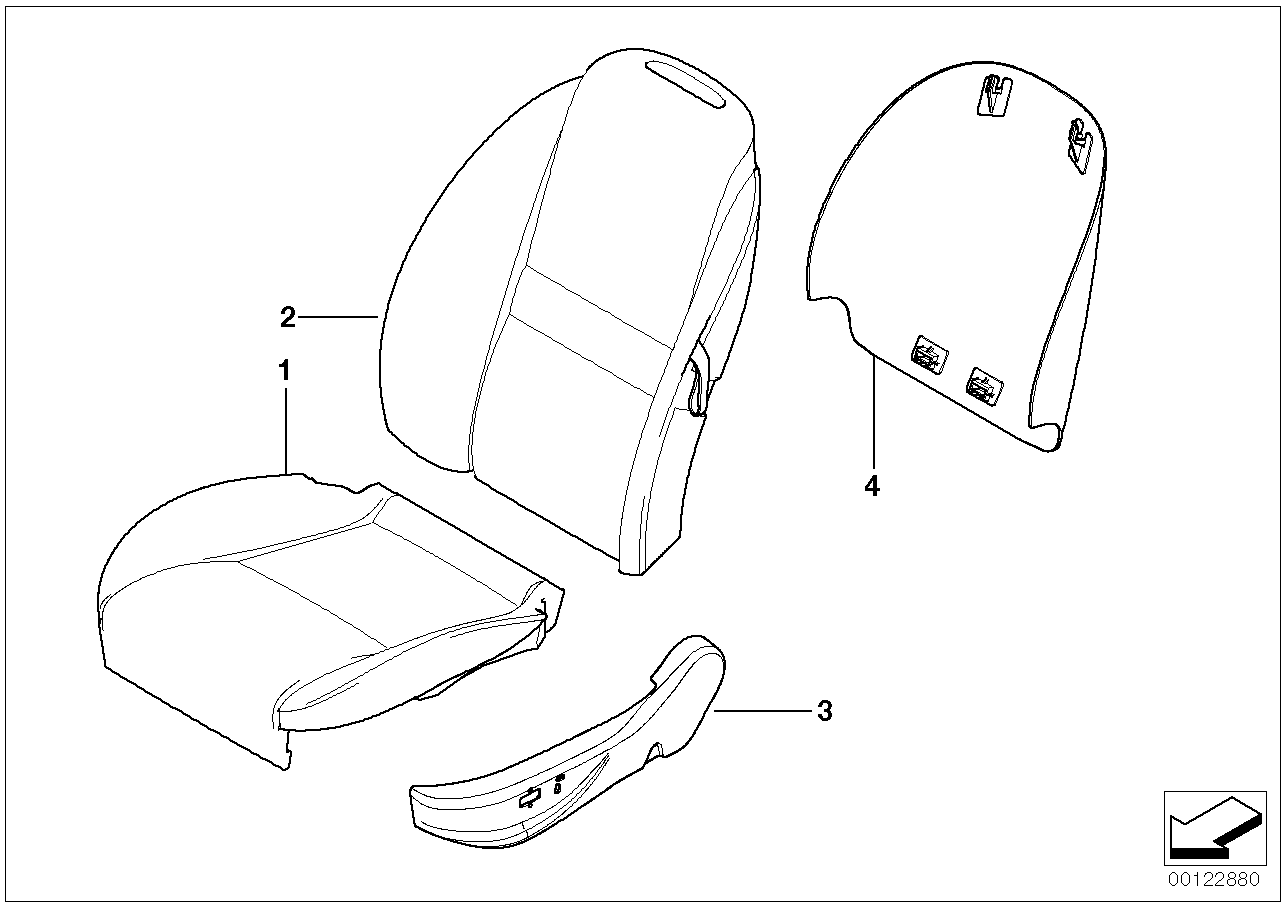 BMW 52108020611 Covering Outer Left