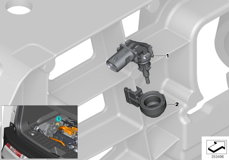 BMW 13628610505 Bracket For.Sensor