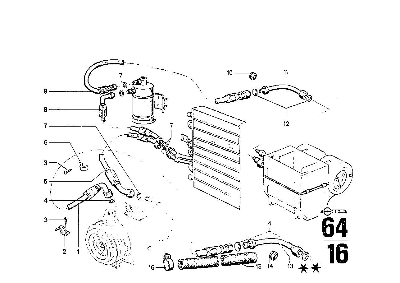 BMW 64531358062 Hose Line