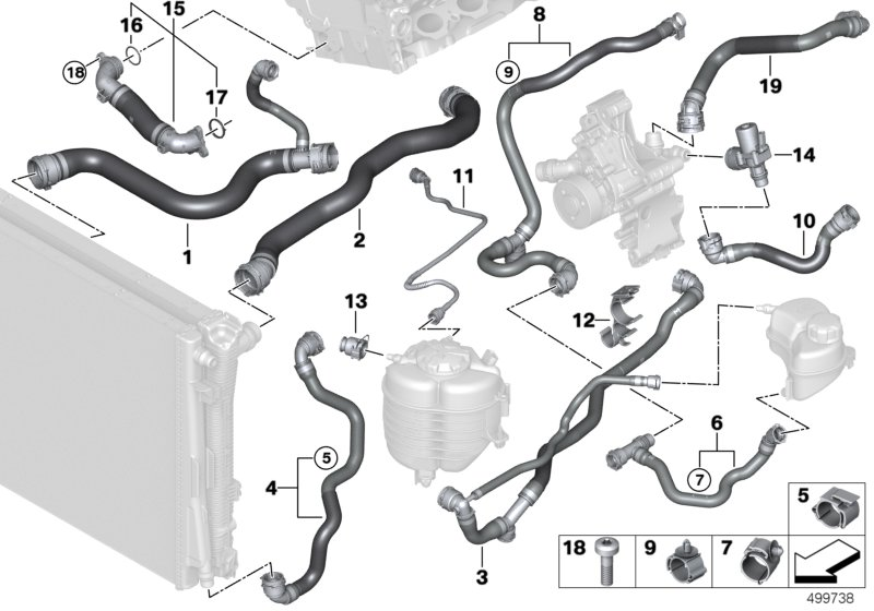 BMW 17127935198 CLIP