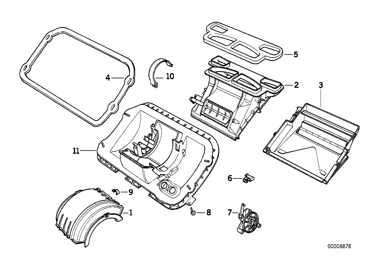 BMW 64118390335 Gearbox Flap Position