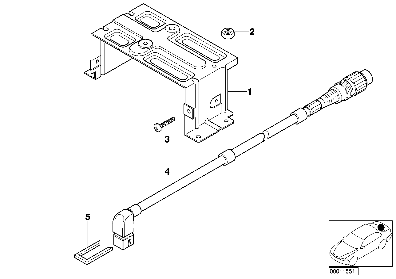 BMW 65128407357 Connection Cable Cd-Changer