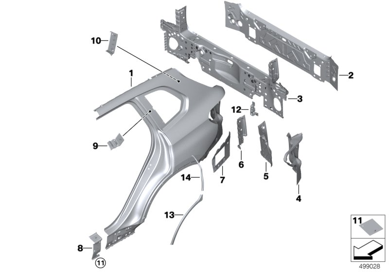 BMW 51769449368 PROTECT.FILM SEAL, C-PILLAR