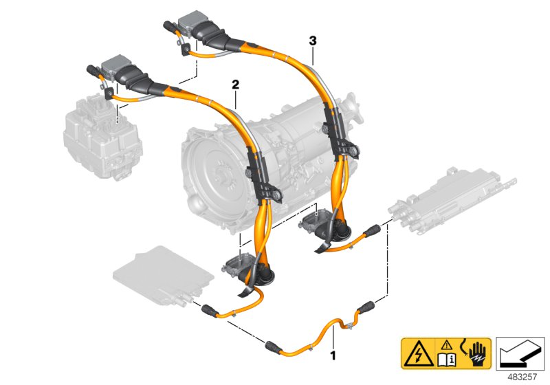 BMW 61129866371 HIGH-VOLT.WIRING HARN.POW.EL