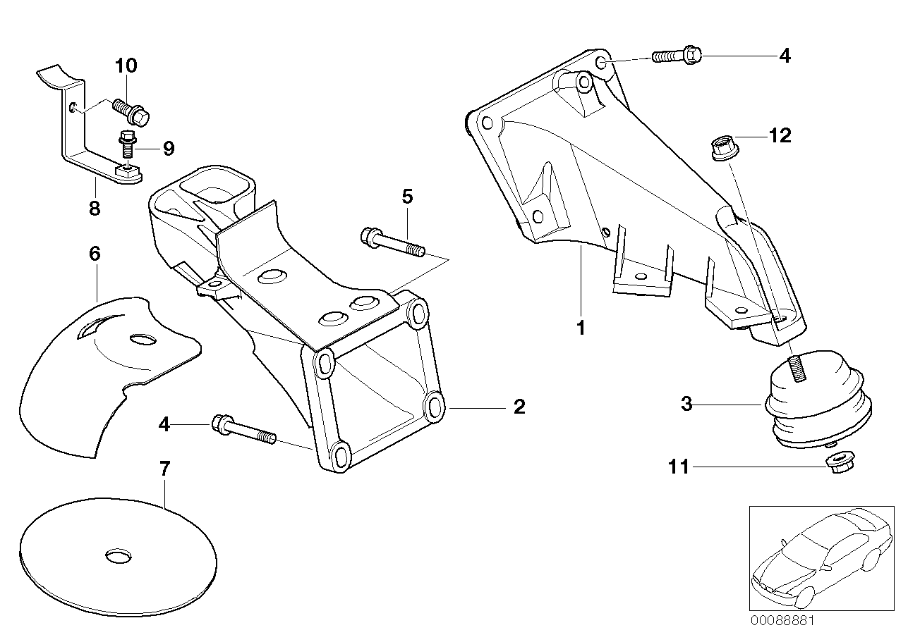 BMW 22116779973 Flange Nut