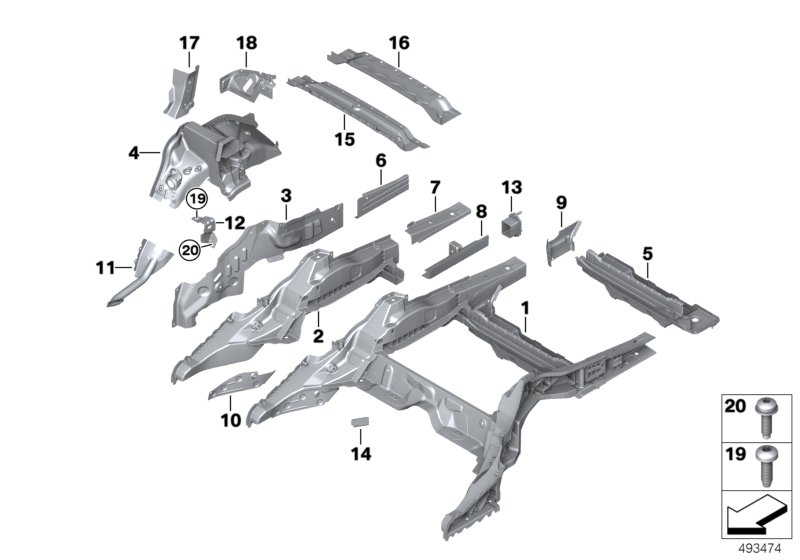 BMW 07147475661 FILLISTER HEAD SCREW