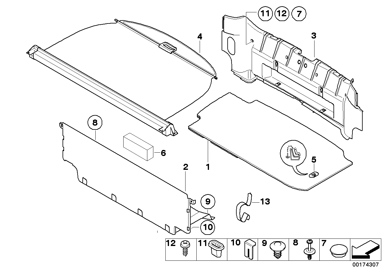 BMW 51473428069 Clip