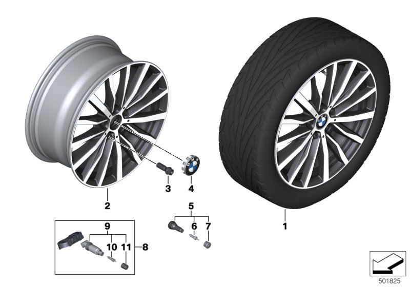 BMW 36116856089 DISK WHEEL, LIGHT ALLOY, IN