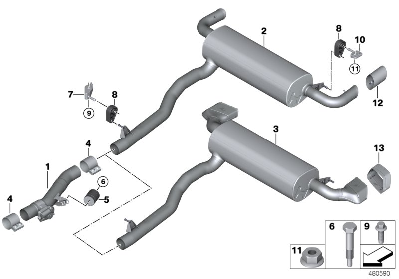 BMW 18308588099 LP EXHAUST GAS FLAP WITH CRO