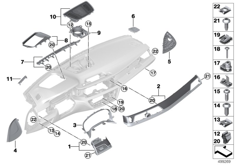 BMW 51459355238 Mounting, Vehicle Identification Number