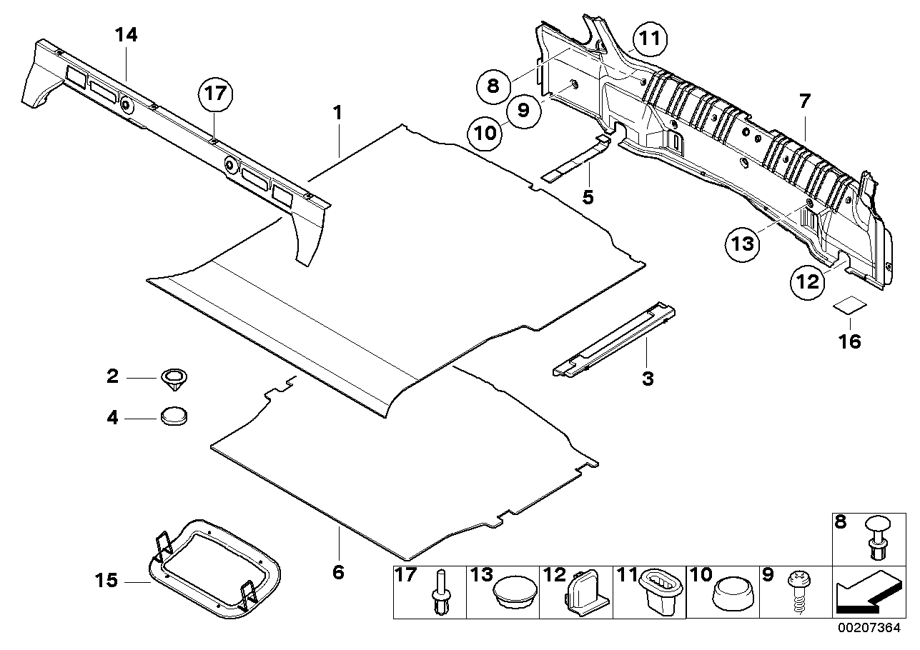 BMW 51478264043 Pad