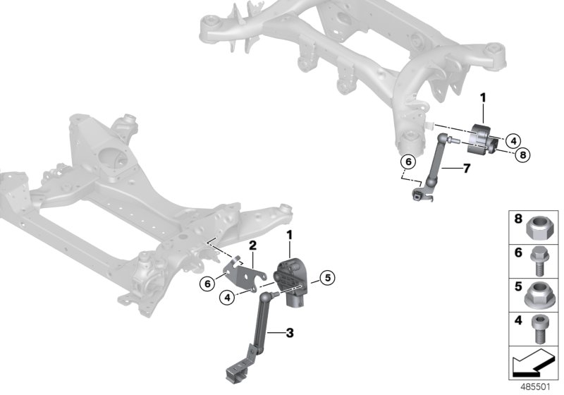 BMW 37146889831 Control Rod, Front