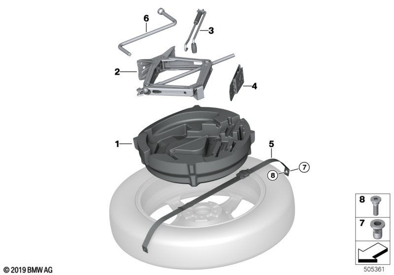 BMW 71106884478 TENSIONING STRAP COMPACT SPA