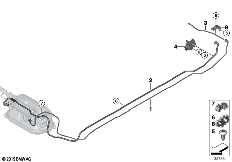 BMW 16117303924 Holder