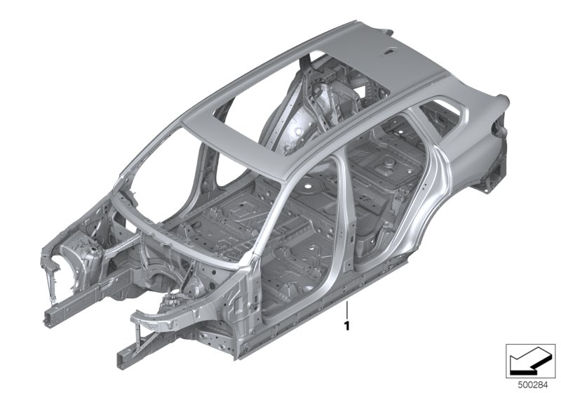 BMW 41002464634 BODY SKELETON WITH CHASSIS N