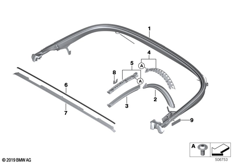 BMW 54349449210 FOAM SEAL