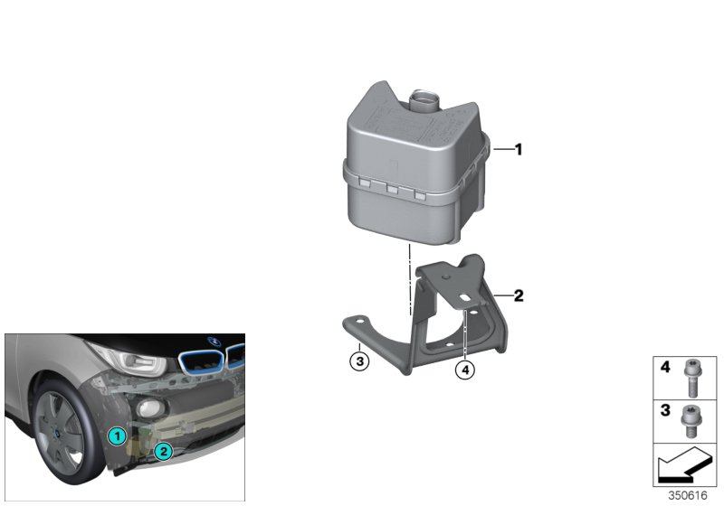 BMW 65154524840 Holder, Sound Generator