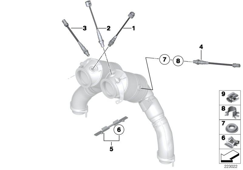 BMW 11787584379 Lambda-Probe Bracket