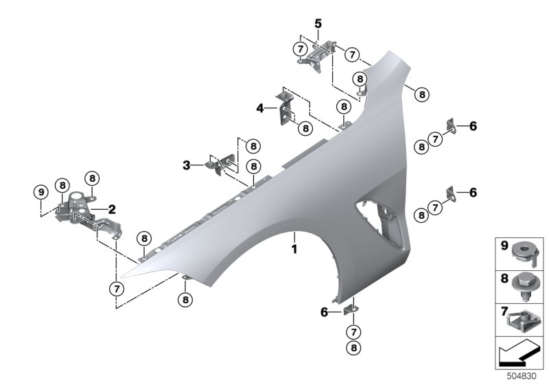 BMW 41007490093 ALIGNMENT ELEMENT