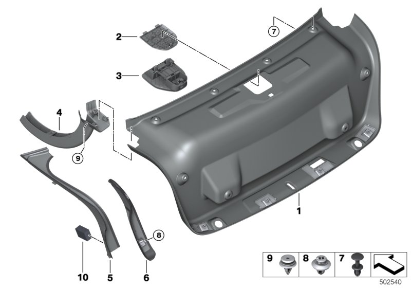 BMW 51497011149 FOAM-RUBBER PAD