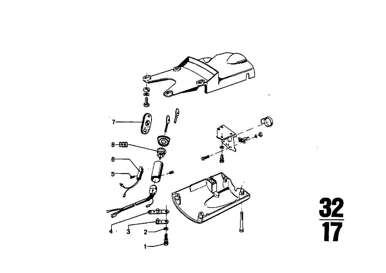 BMW 32321105748 Repair Kit One-Key Locking System