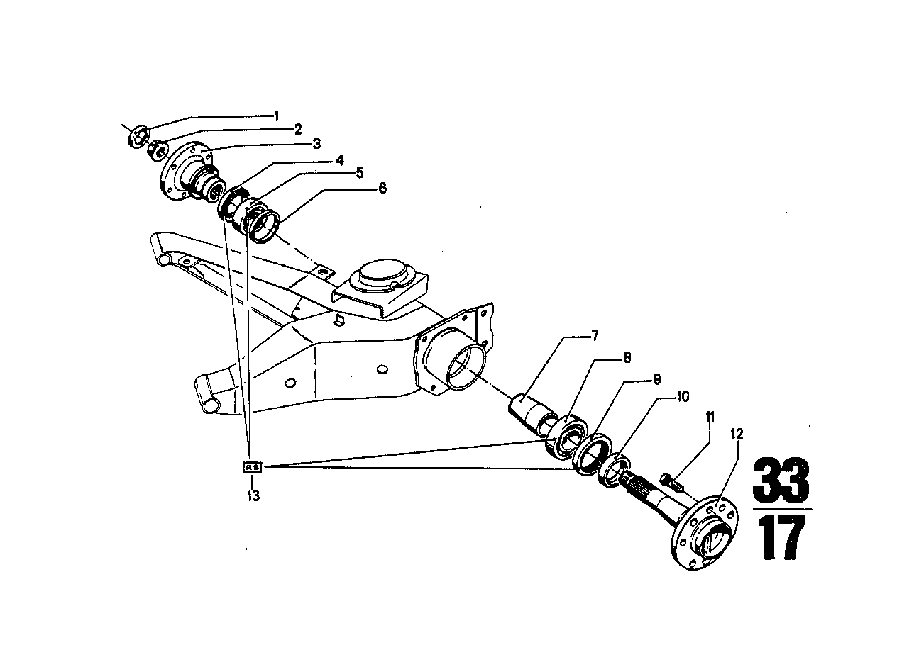 BMW 33411106765 Knurled Bolt