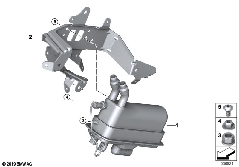 BMW 64219367101 BRACKET FOR ELECTRIC CIRCULA