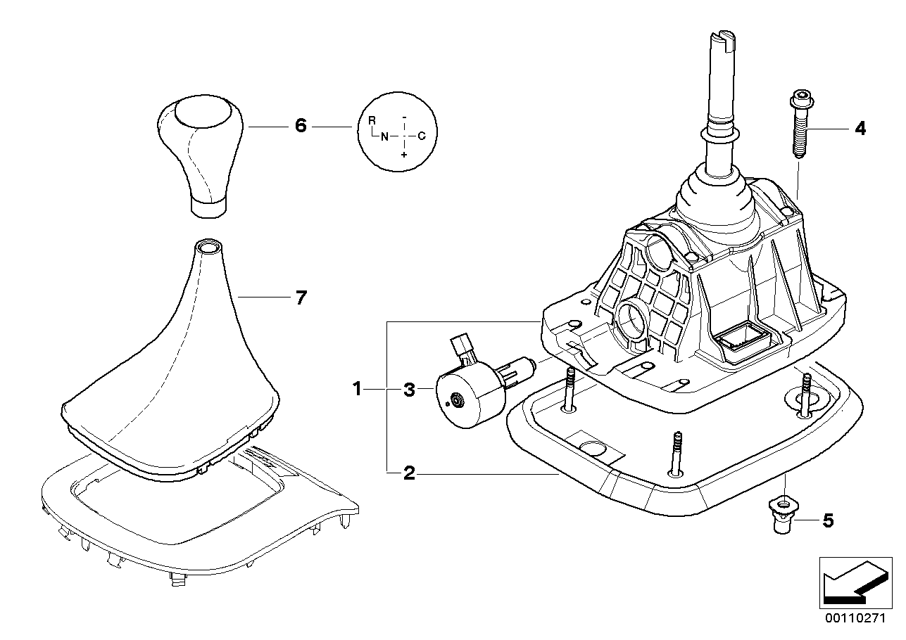 BMW 25127507160 Gear Shifting Steptronic, Smg