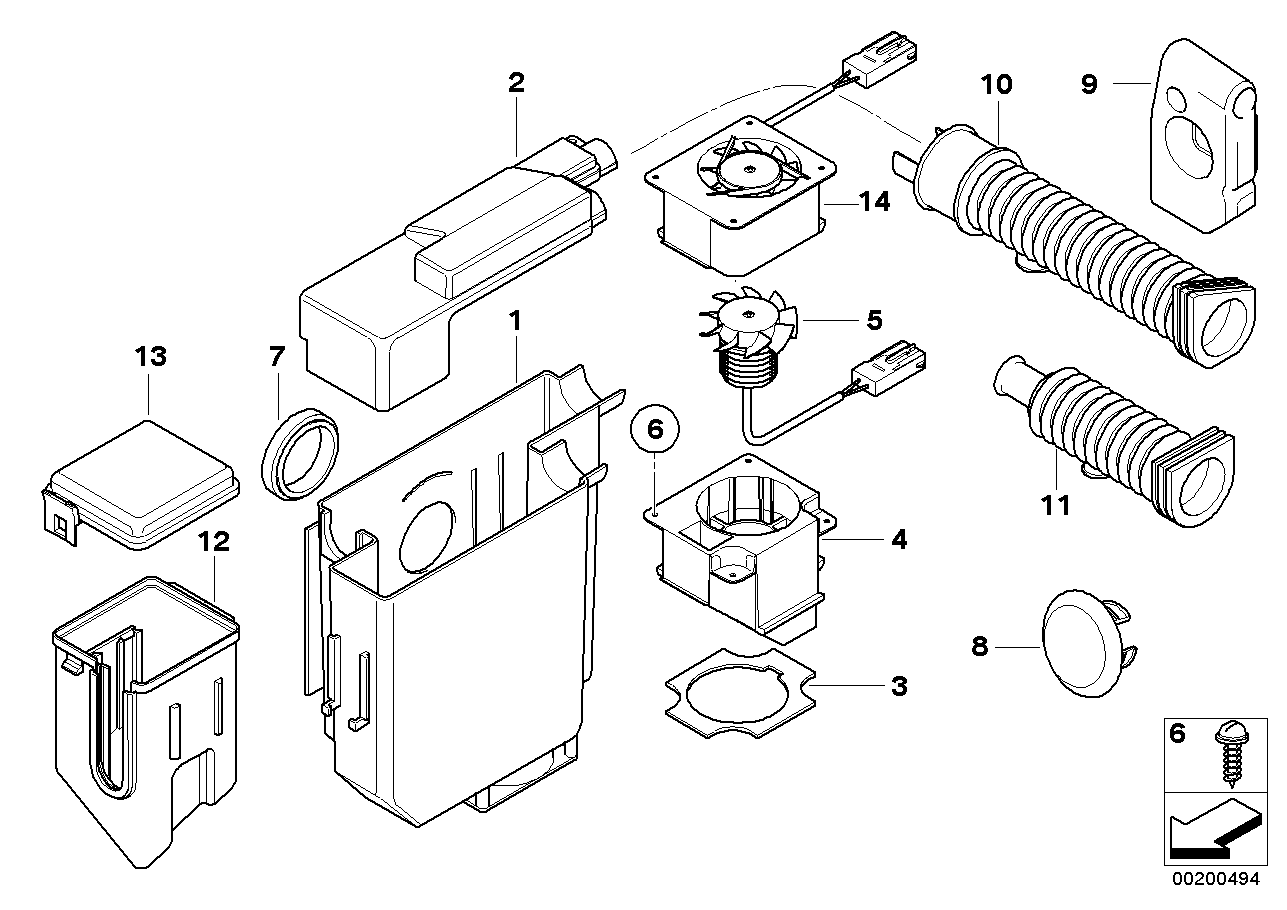 BMW 12901438512 Blower Unit