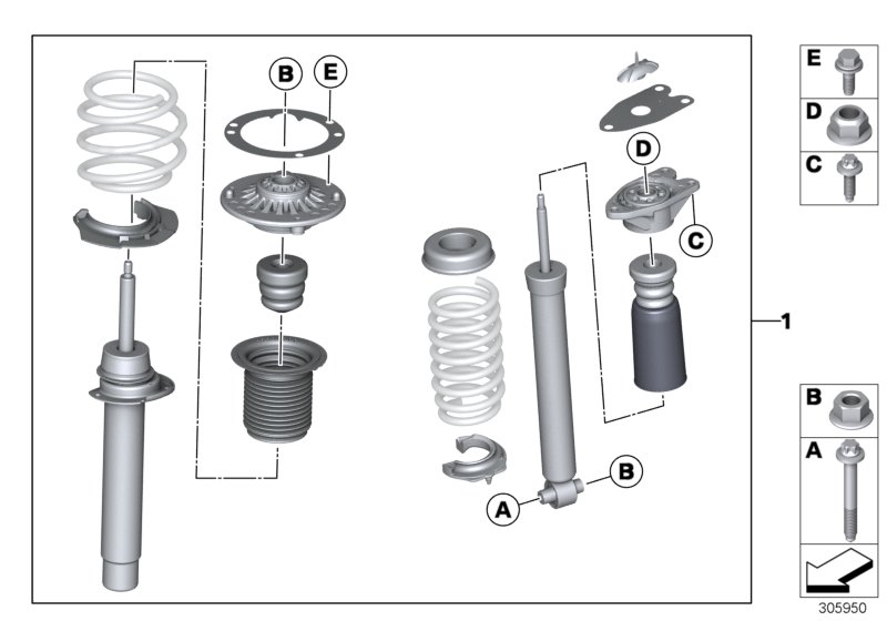 BMW 33502320980 Retrofit Kit Sports Suspension