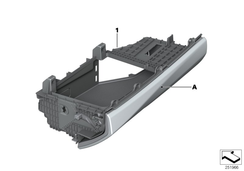 BMW 51168034567 Glove Box, Leather