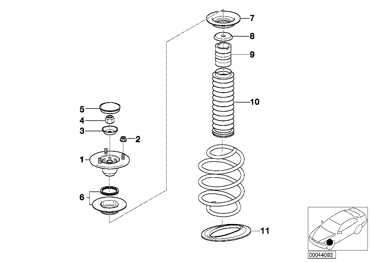 BMW 31331096298 Additional Damper, Front