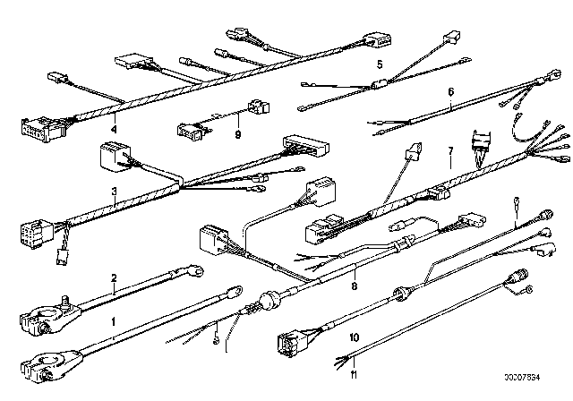 1988 BMW 528e Wiring Sets Diagram 1