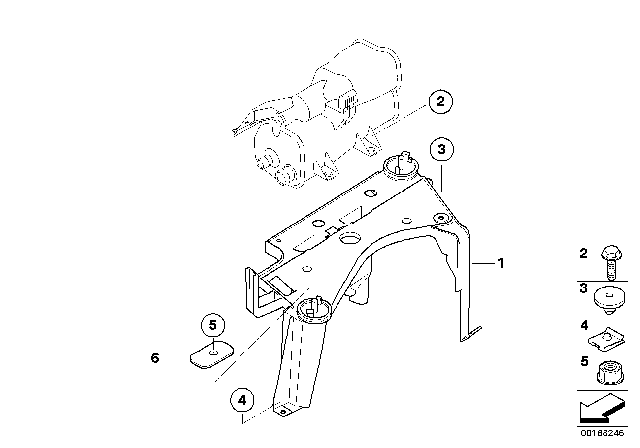 2012 BMW M3 Activated Charcoal Filter / Mounting Parts Diagram