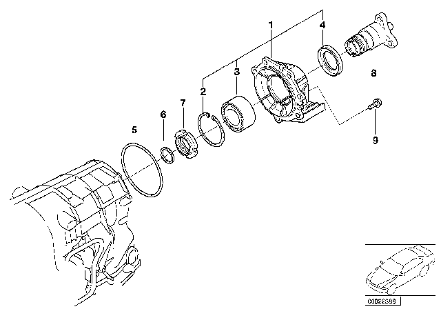 2000 BMW 323i Output (A5S325Z) Diagram