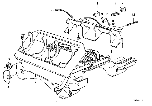 1979 BMW 528i Single Components Heater Diagram