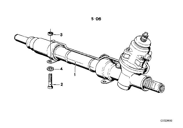 1990 BMW 325i Hexagon Screw With Flange Diagram for 07119915750