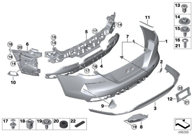 2020 BMW 840i xDrive Trim Panel, Rear Diagram