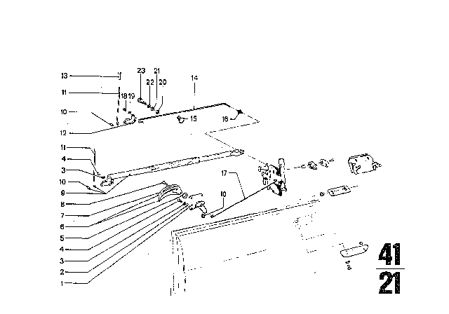 1976 BMW 3.0Si Conical Screw Diagram for 51211800790