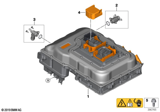 2014 BMW i8 Replacement. Electrical Machine Electronics Diagram for 12368652059