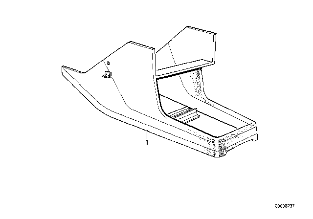 1984 BMW 633CSi Storing Partition Diagram for 51161883953