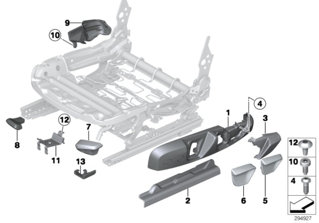 2015 BMW 428i Seat Front Seat Coverings Diagram