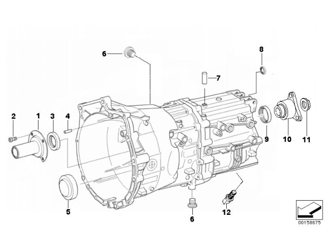 2004 BMW 530i Seal And Mounting Parts (GS6-37BZ/DZ) Diagram
