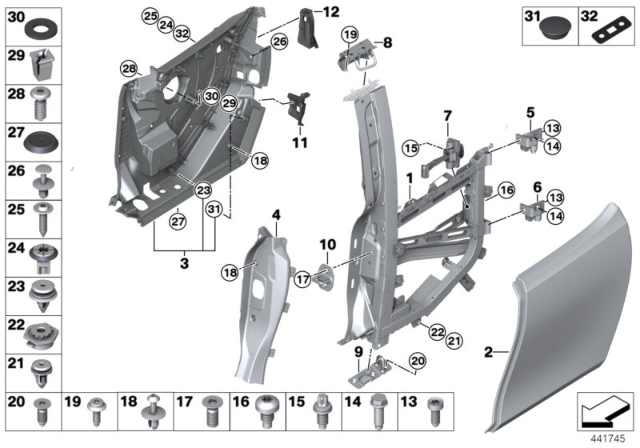 2018 BMW i3s Shroud Panel, Rear Right Diagram for 51427323770