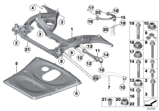 2014 BMW M6 Clip Nut, Right Diagram for 31106783592