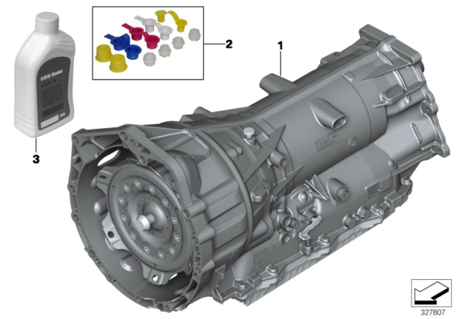 2014 BMW X1 Automatic Transmission GA8HP45Z Diagram